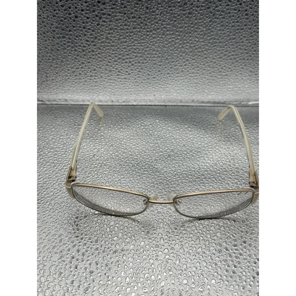 CLEARVISION ELISA RECTANGLE EYEGLASS FRAMES GOLD 55-15-135